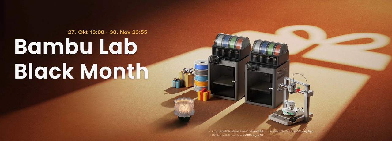 Bambu Lab Black Month – starter 27. oktober kl. 13.00