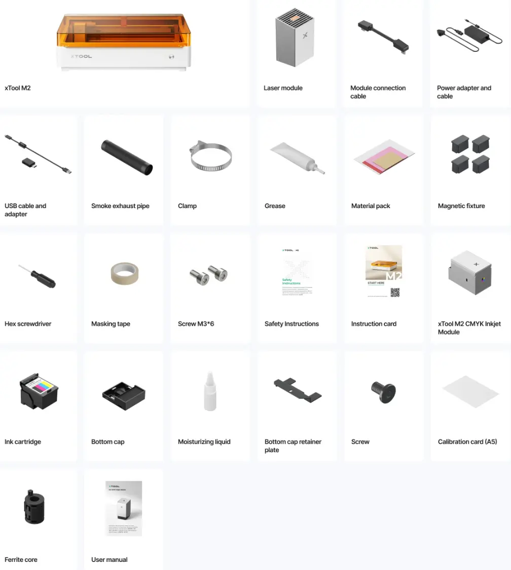 M2 Color Print & Cut Bundle inkludert