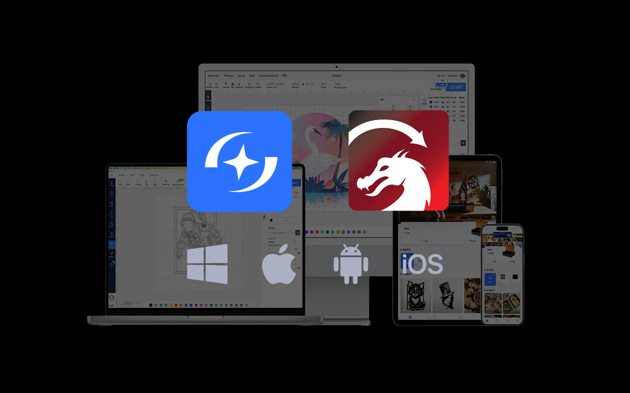 AtomStack Studio programvare for AtomStack Fusion
