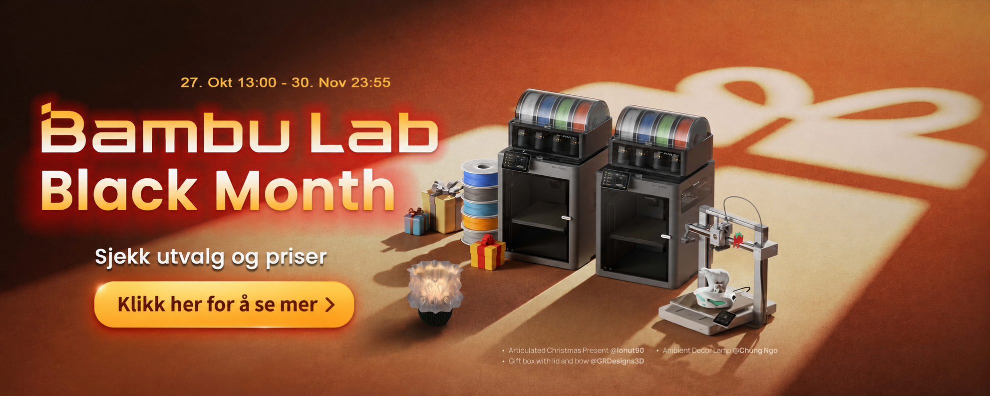 Bambu Lab Black Month – se tilbudene hos Polyalkemi