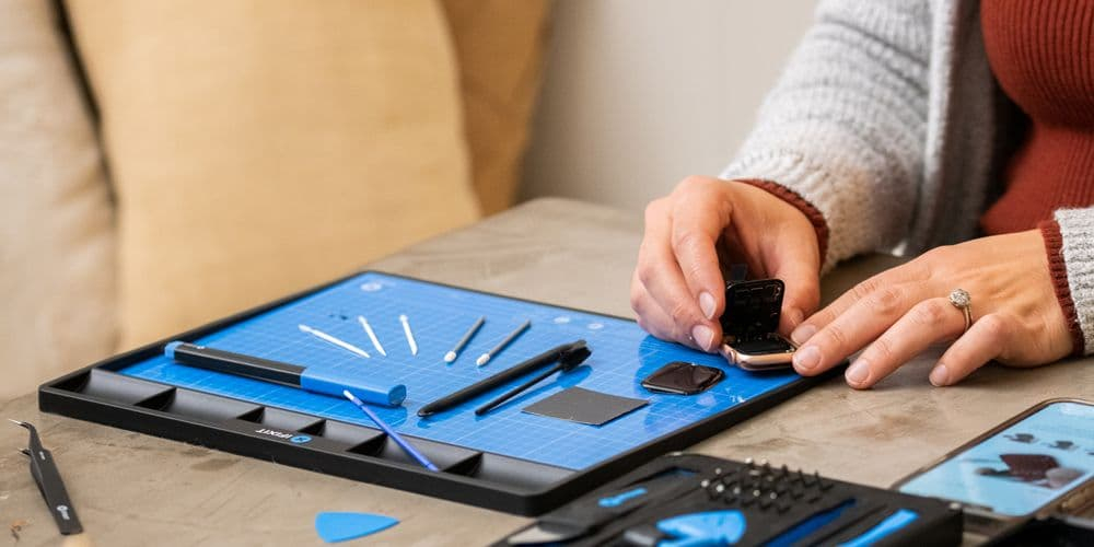 Innhold i iFixit Precision Cleaning Kit