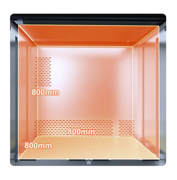 MINGDA MD-1000D Ultra byggevolum 800 x 800 x 800 mm