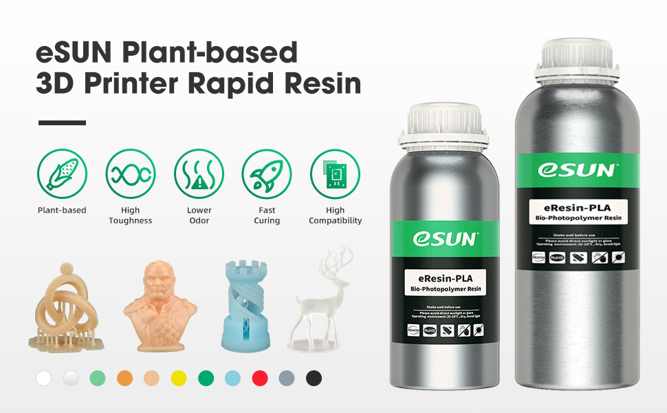 esun eresin,pla resin,plant based resin,plantebasert resin